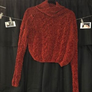 Orange red sweater